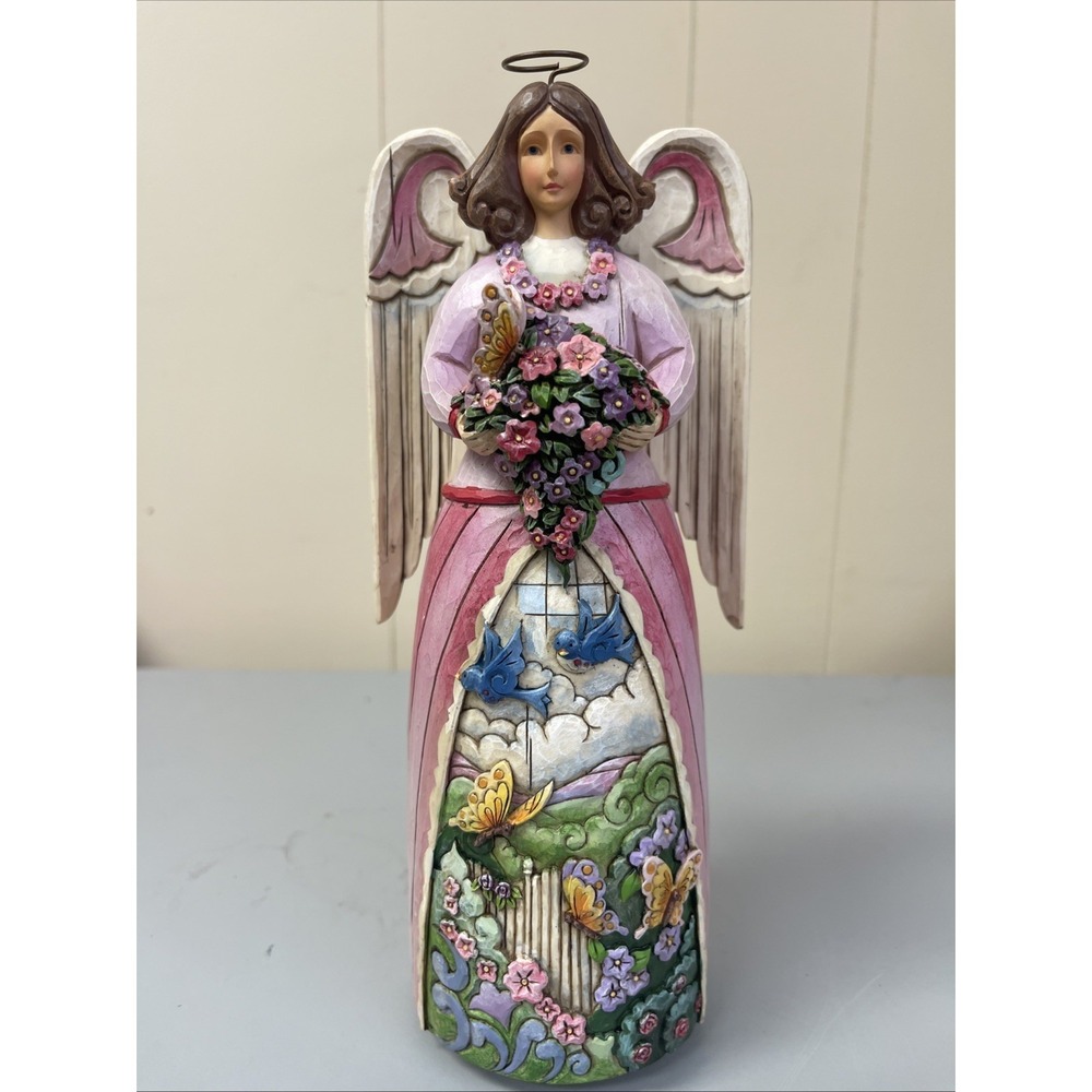 Jim Shore Heartwood Creek Angel Musical Figurine 4013505 – Spring's Renewal 9"